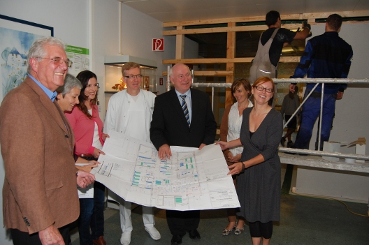 Die Architekten erklären den Plan