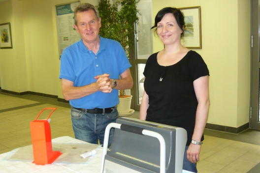 Mitarbeiter des Gesundheitsamts am Händehygienetag