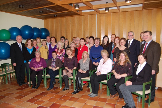 Gruppenbild bei der Mitarbeiterehrung
