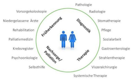 Darstellung des Darmzentrums